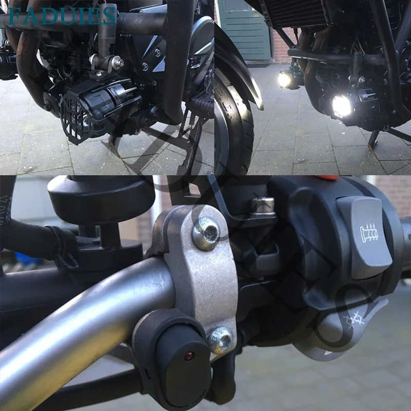 Мотоцикл светодиодный фонарь светильник и защиты охранников со жгутом проводов