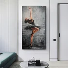 Абстрактный балетки женские портрет, холст, живопись Плакаты и принты Куадрос Wall Art Для Гостиная домашний декор