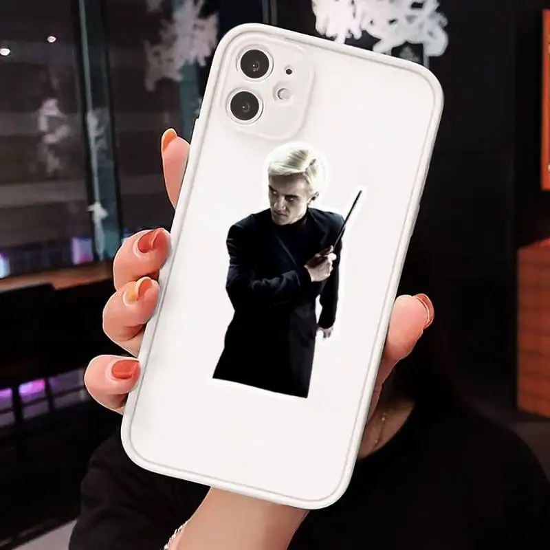 

Draco Malfoy article design Phone Case Matte Transparent for iPhone 7 8 11 12 s mini pro X XS XR MAX Plus cover funda