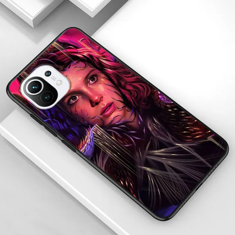 

Stranger Things for Xiaomi Mi 11 10T Note 10 Ultra 5G 9 9T SE 8 A3 A2 A1 6X Pro Play F1 Lite 5G Black Phone Case