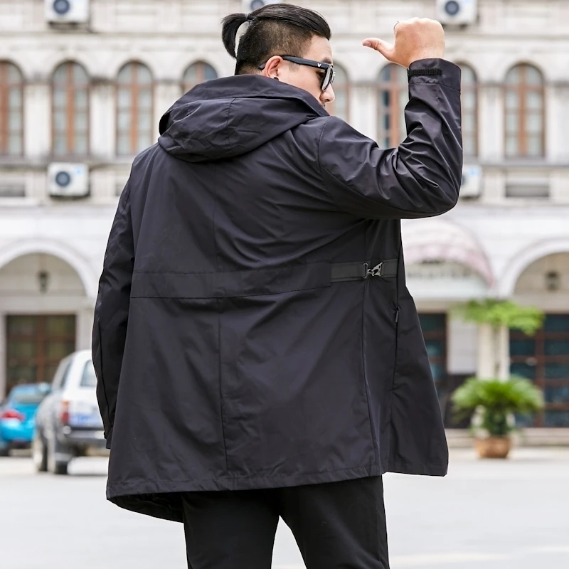 Ветровка мужская с капюшоном модная верхняя одежда повседневное спортивное