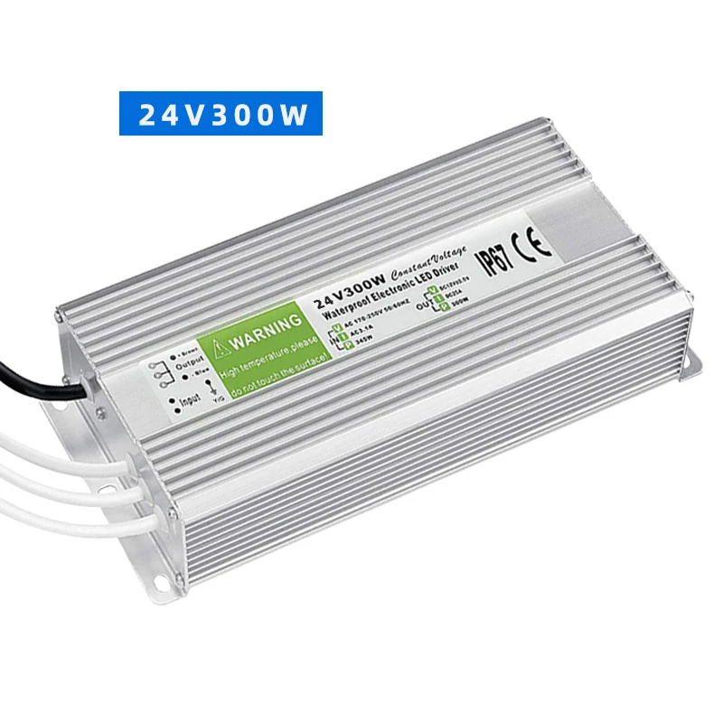 

Waterproof IP67 LED Driver Led Power DC24V 200W 300W Power Supply for LED Strip Light LED Power Adapter Supply Outdoor