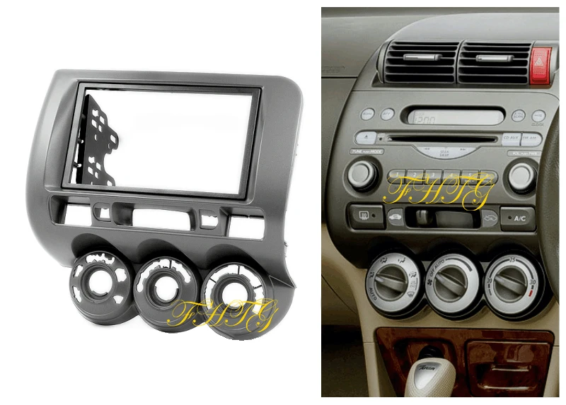 Автомобильный радиоприемник комплект приборной панели подходит для Honda Jazz 2006 2DIN