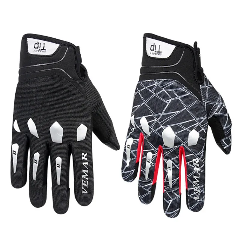 

High Quality Touch Protective Gloves Gloves for Motorcycle Cycling Enduro Motocross Leatherwear Anti Skid Protection Black Red