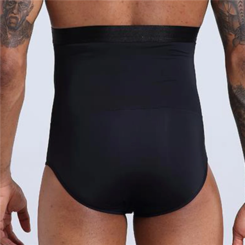 

Men'S Underwear Black Slim High-Waist Double-Layer Plastic Belt Briefs Men'S High-Quality New Tummy Underwear For Male