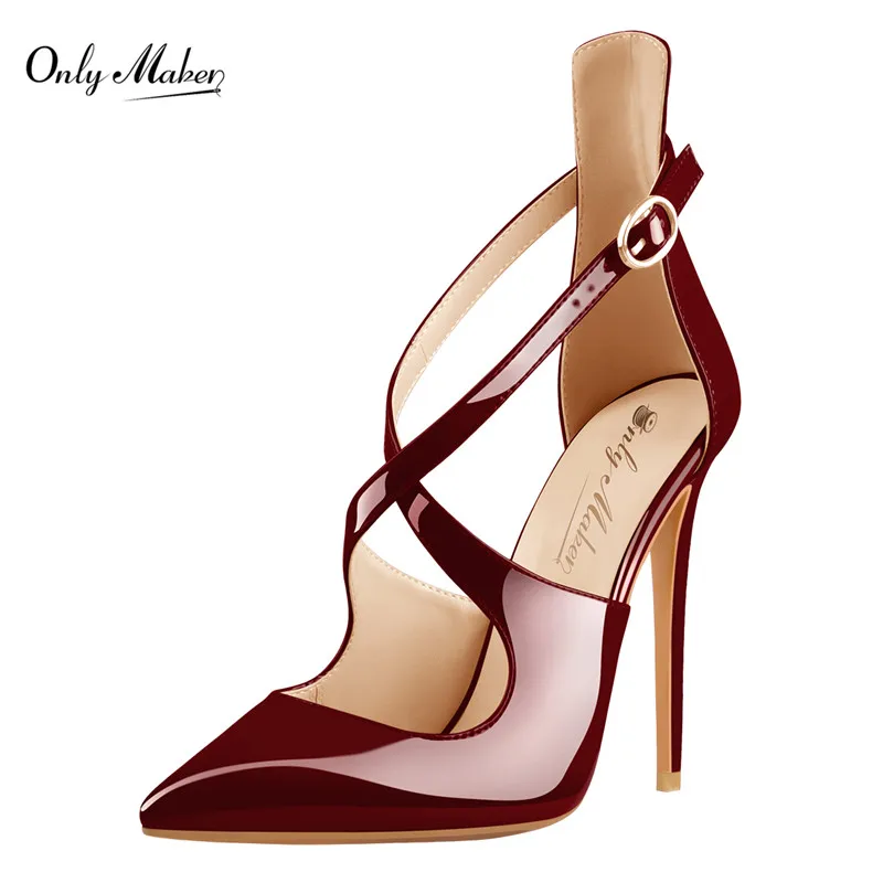 Летние лодочки с перекрестными ремешками высокий каблук женские туфли острым