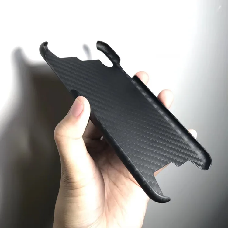 

For iPhone x s 6 7 8 11 12 plus pro max Kevlar real carbon fiber protective sleeve ultra-thin anti-fall hard shell