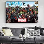 Большая коллекция комиксов Marvel Мстители Супергерои принт Халка Капитан Америка Настенная картина для гостиной на холсте Настенная картина для спальни