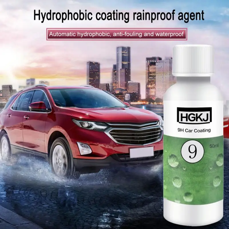 

HGKJ-9-50ml Car Paint Coating Hydrophobic Glass Liquid Ceramic Vehicle Caring Car Coating Paint Protecter Waterproof Rainproof