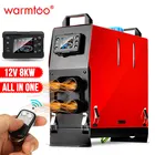 Универсальный дизельный стояночный обогреватель Warmtoo, 12 В, 1-8 кВт, регулируется для грузовиков, автодомов, лодок, автобусов, с ЖК-дисплеем и пультом дистанционного управления