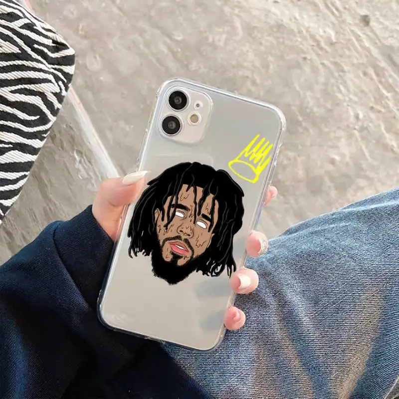 

Y61 Rapper J. Cole Phone Cases Transparent Clear for iPhone 11 12 mini pro XS MAX 7 8 6 6S Plus X 5S SE 2020 XR