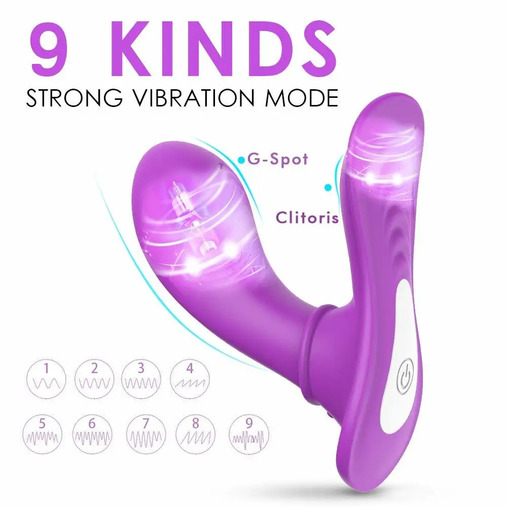 Фаллоимитатор с дистанционным управлением 9 скоростей вибратор бабочка