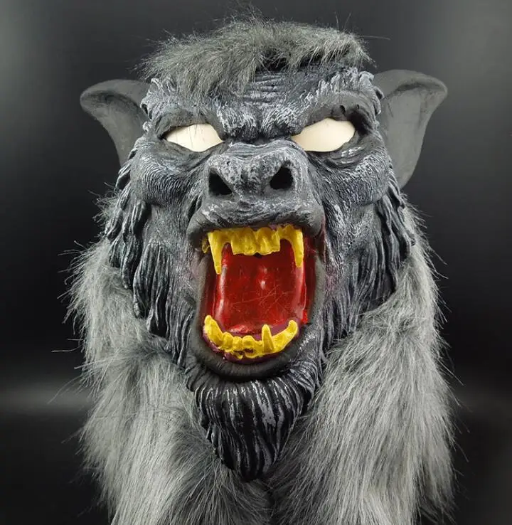 

Werewolf Halloween Mask Big Bad Wolf Adult Full Head Wolf Mask Costume Accessory Party Cosplay Masks