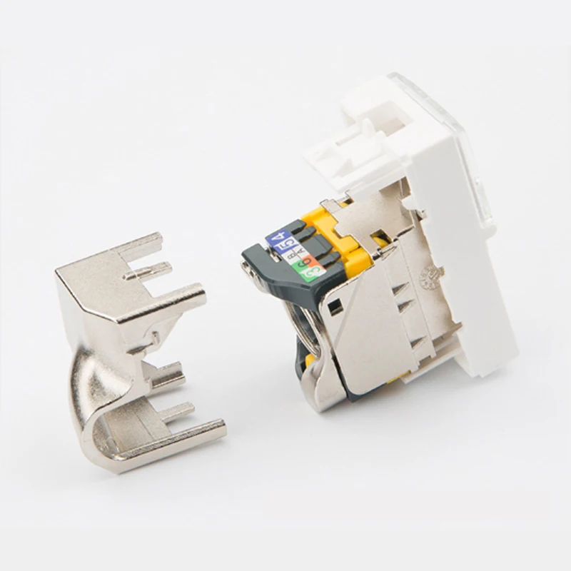 10 шт. Legrand стиль CAT6A RJ45 FTP keystone роторный CAT6A Экранированный модуль 76573