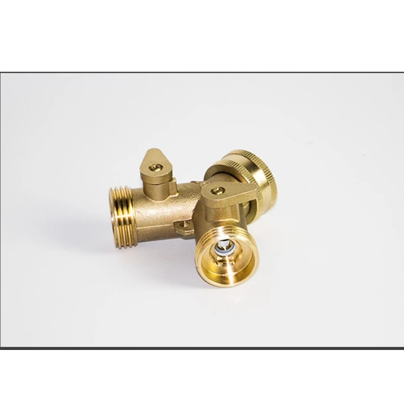 Латунный разветвитель коллектора 3/4 дюйма латунный двухсторонний шланг для
