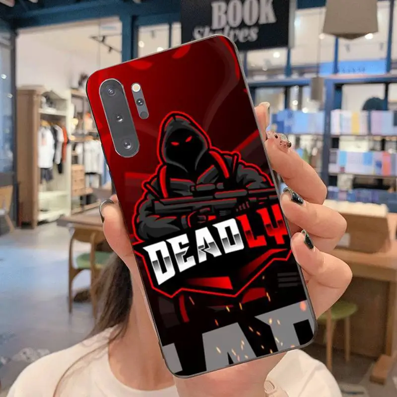 

free fire game Black Soft Shell Phone Case Capa For Samsung Note 7 8 9 10 lite Plus Galaxy J7 J8 J6 Plus 2018 Prime