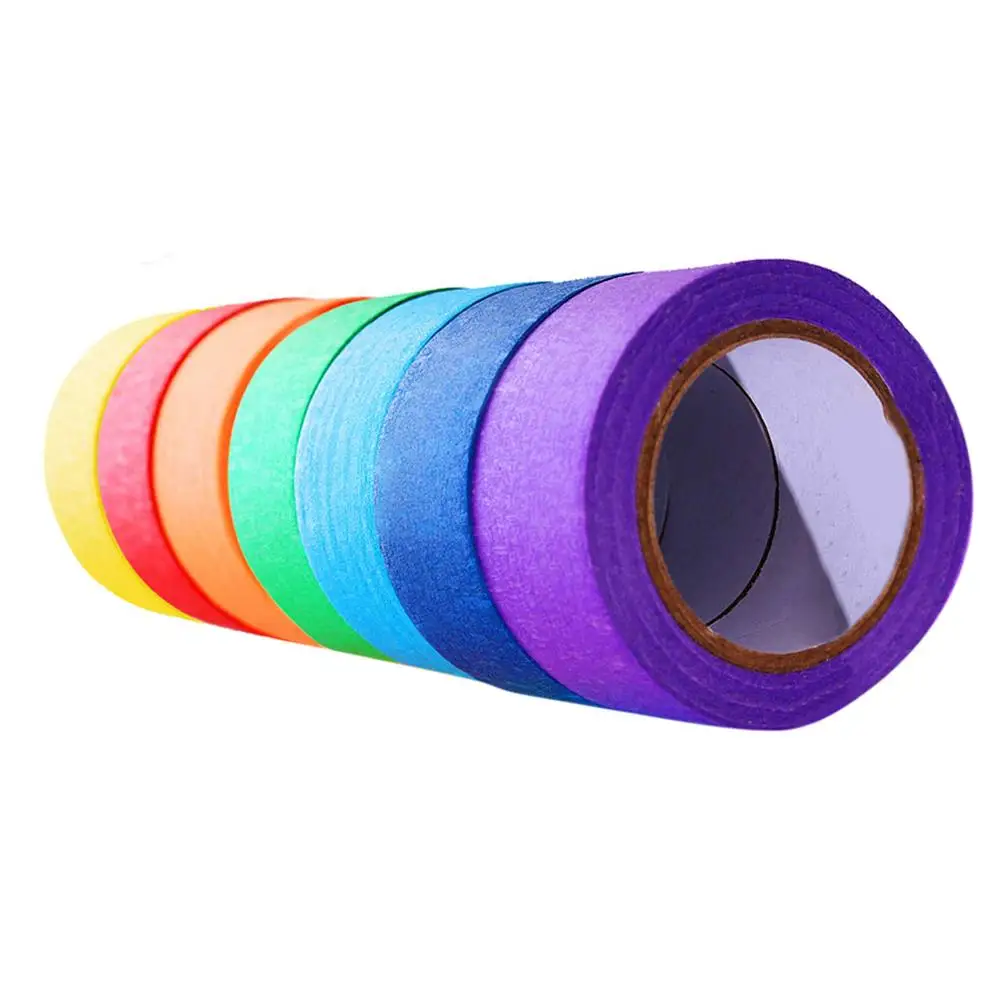 

7Pcs 20m Mulitcolor DIY Painter Painting Papers Masking Tape Adhesive Sticker