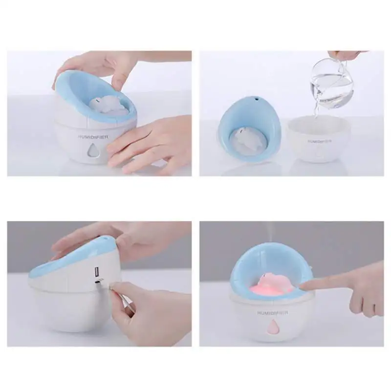 3 в 1 USB увлажнитель воздуха с светодиодный Ночной светильник небольшой