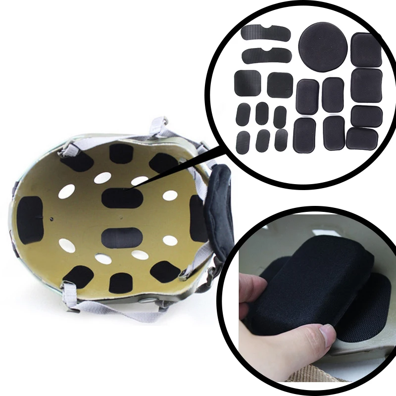 

Tactical Helmet Memory Foam Pads Universal Airsoft Paintball Helmet Protective Cushion Pads for Fast MT MICH IBH AF TB1275