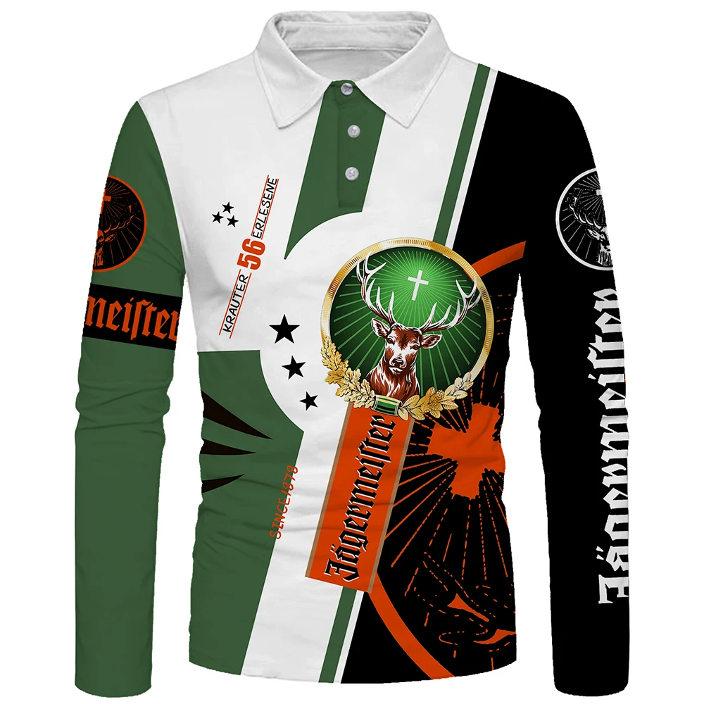 

3D printed polo shirt 3D digital printed short-sleeved loose European size quick-drying loose fashion lapel T-shirt Wild grid