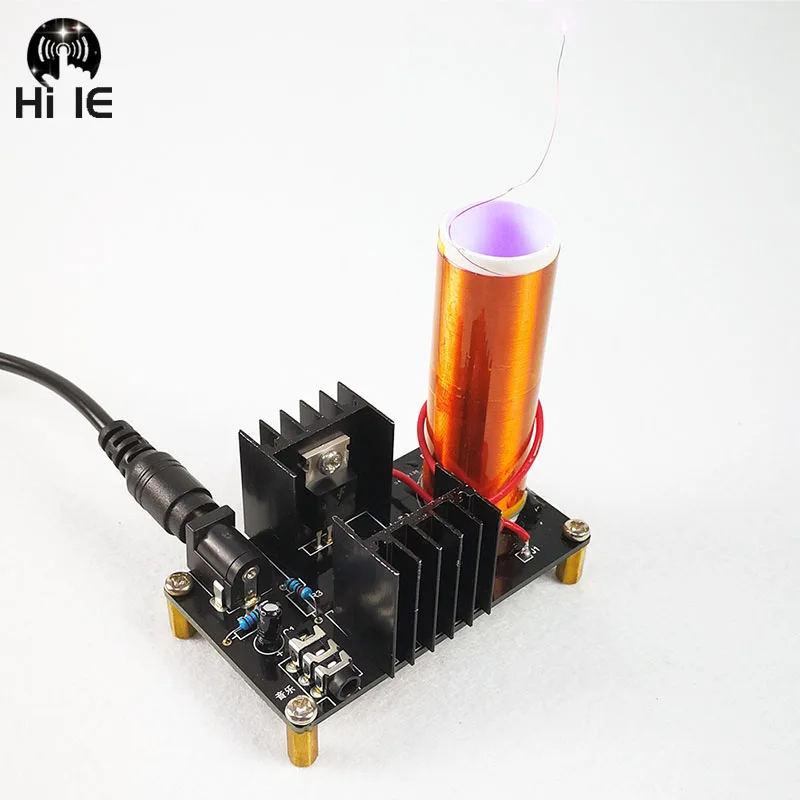 Музыкальный плазменный динамик с катушкой Тесла Беспроводная передача Tesla