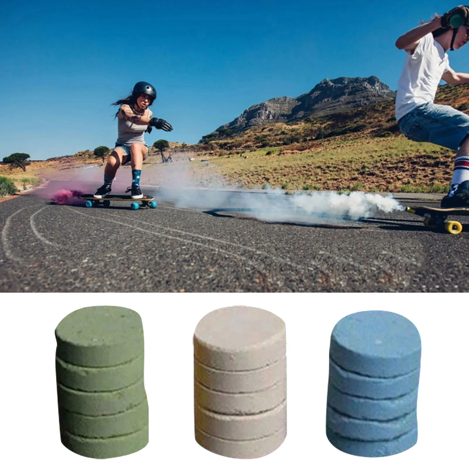 Красочные дымовые таблетки для сжигания смога эффект торта дымовая бомба