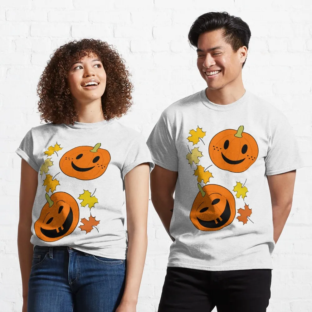 

Женская Классическая Футболка Happy pumpkins