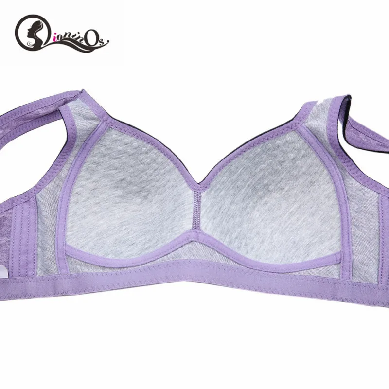 

Push Up Bras Women Full Cup Wire Free Lingerie New Gathered Bras Ladies Thin Section Breathable Underwear