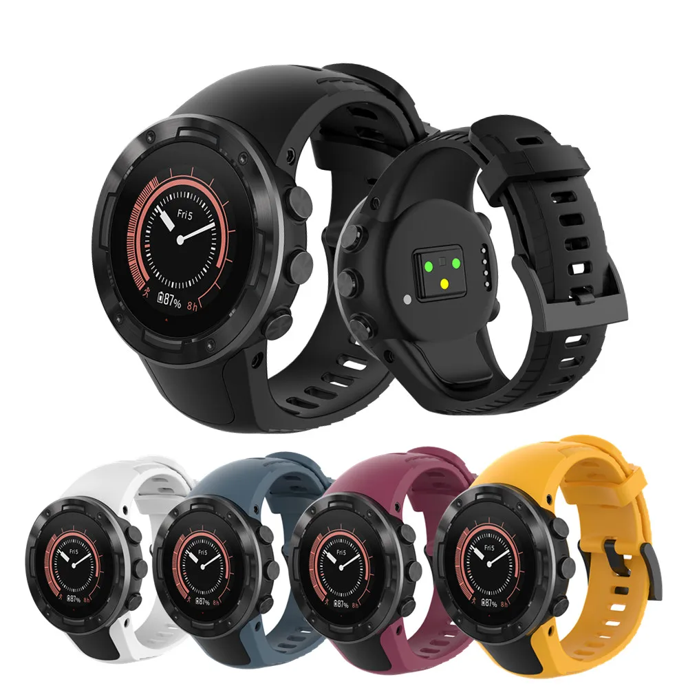 

Силиконовый ремешок для смарт-часов SUUNTO 5, спортивный ремешок для SUUNTO, сменный силиконовый ремешок