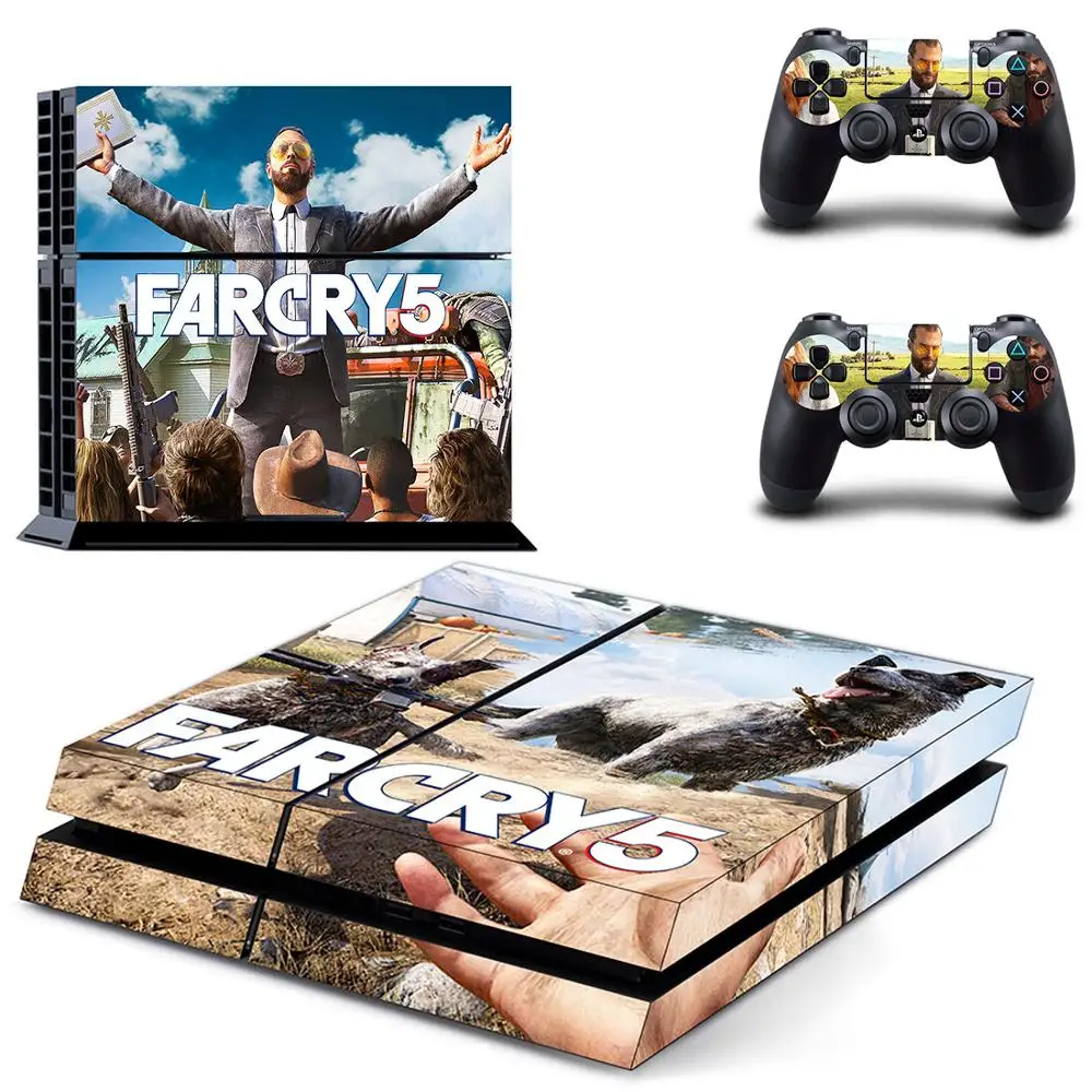 Far Cry 5 PS4 наклейка s виниловая PS 4 Кожа Наклейка Play station наклейки крышка Pegatinas для