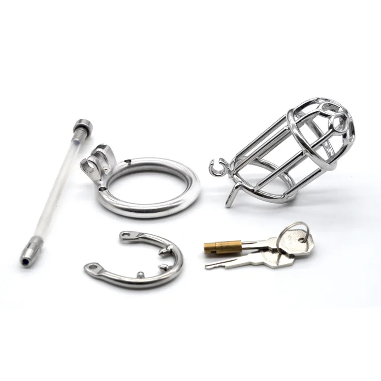 Целомудрие тюрьма птица мужской из нержавеющей стали петух клетка пенис кольцо