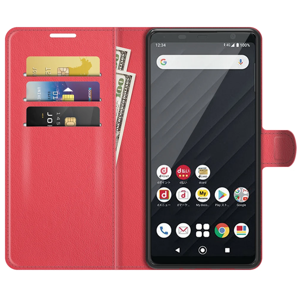 Чехол для Fujitsu Arrow Be4 Plus F-41B (дюйма) Обложка-бумажник стильный кожаный чехол-книжка