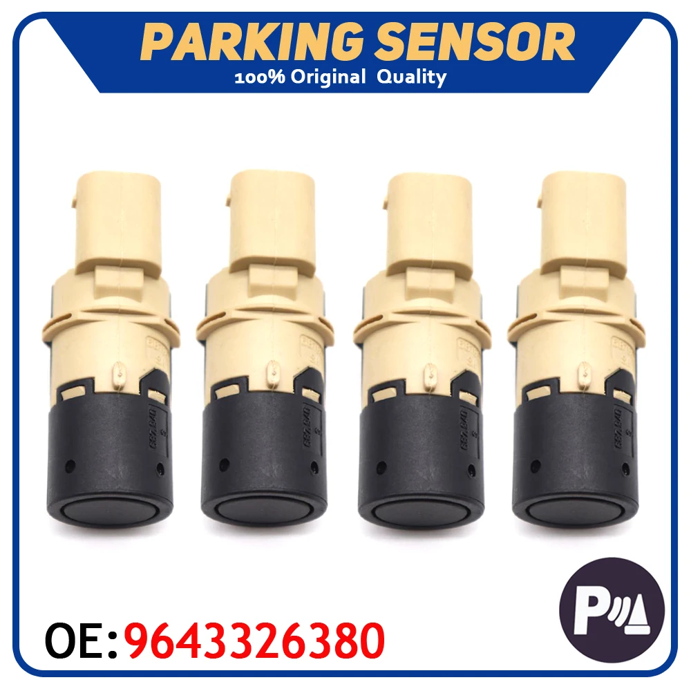 

4pcs/lot Car PDC Parking Sensor 9643326380 For Citroen C2 C3 C4 Peugeot 1007 307 For Volvo S40 S60 S80 V50 V70 XC70 XC90 Renault