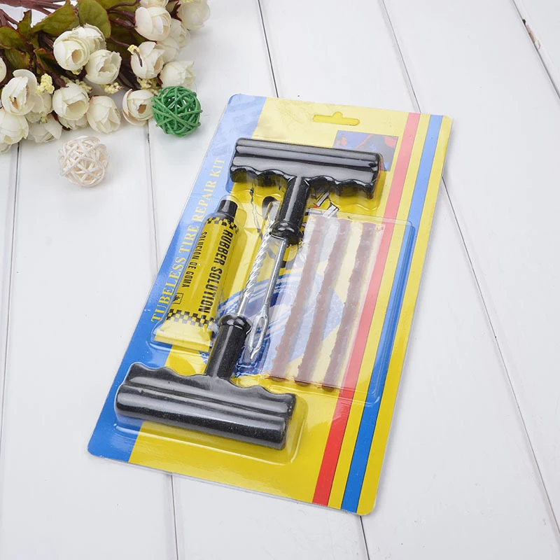 

Car Tire Repair Tool Tire Repair Kit Studding Tool Set Auto Bike Tire Repair Puncture Plug Garage Practical Hand Tools TSLM1