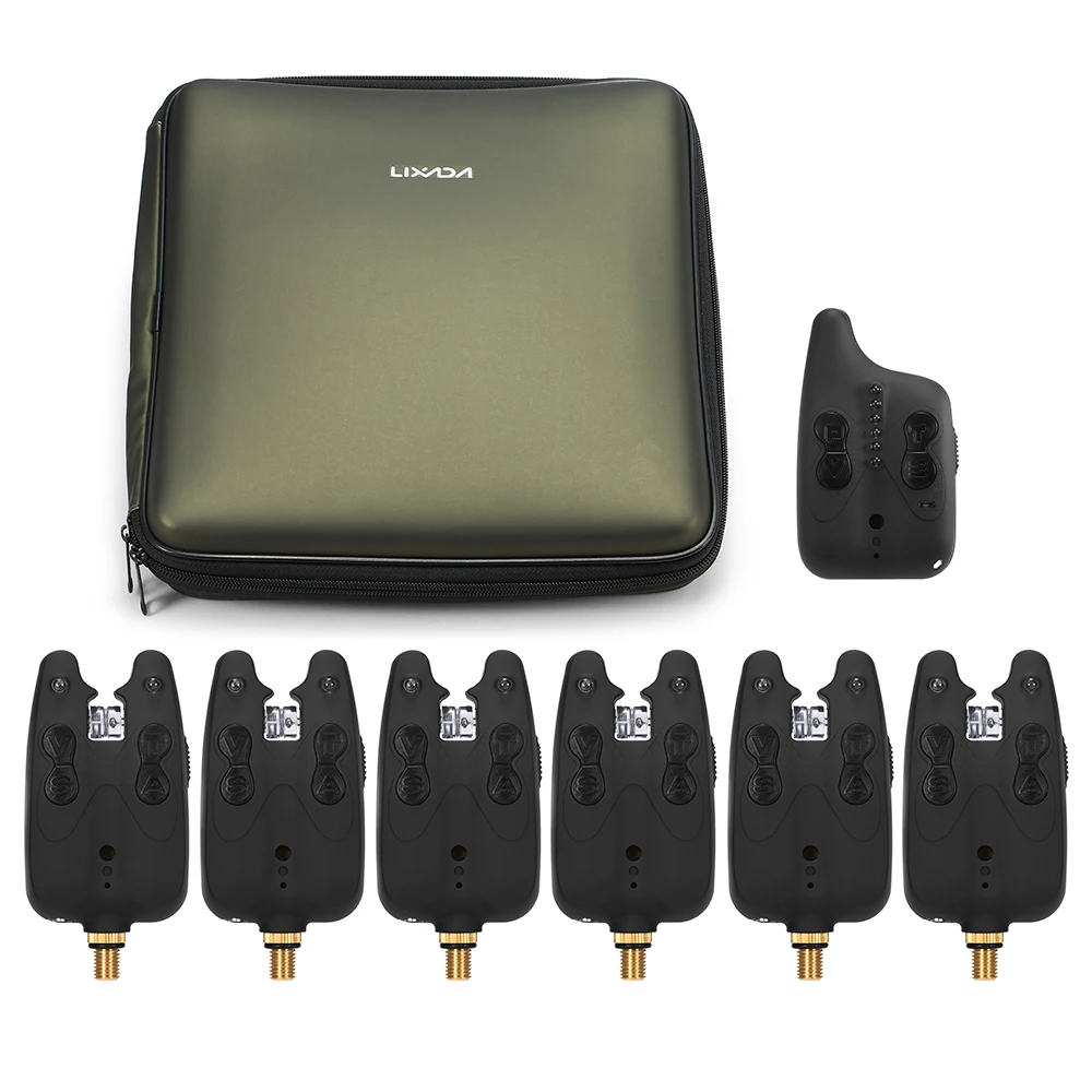Беспроводная рыболовная сигнализация Lixada набор сигнализаций для укуса рыбалки