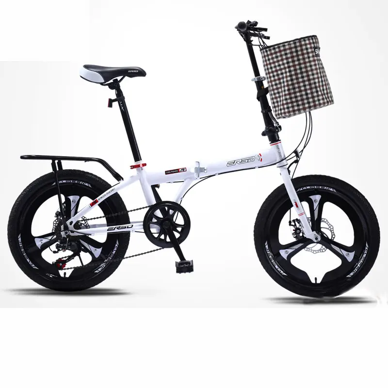 Складной велосипед ультралегкий портативный компактный багажник 16/20 дюйма для