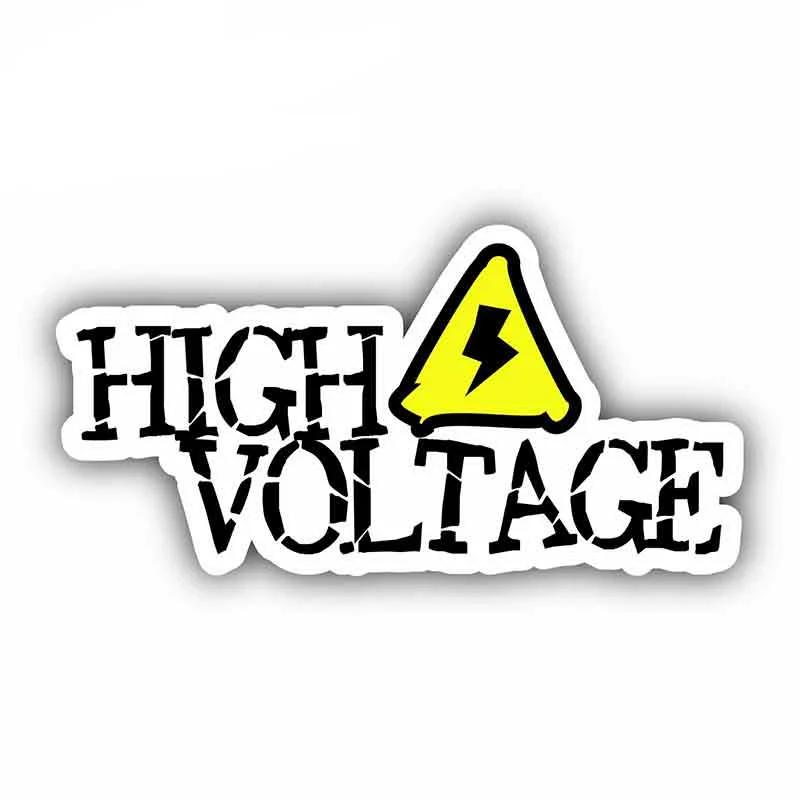 

13cm x 6.6cm For High Voltage Car Bumper Window Stickers DIY Graffiti Sticker Suitable For SUV Vinyl Material