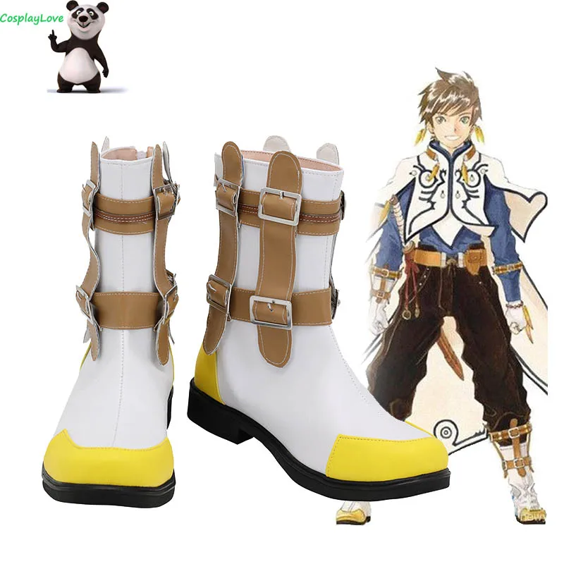 

Белые туфли для костюмированной вечеринки Tales of Zestiria the X Sorey; Длинные ботинки для костюмированной вечеринки; Кожаные вечерние ботинки на заказ на Рождество и Хэллоуин