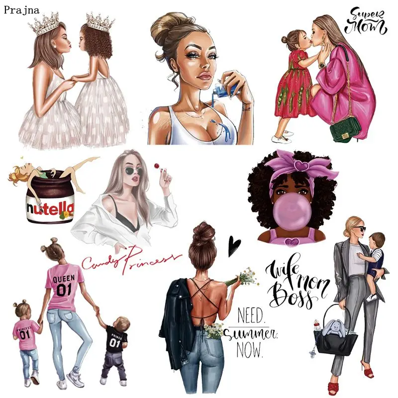 Приклеивающаяся термоаппликация Prajna для одежды нашивки девушек моющаяся