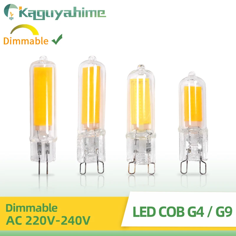 KPS LED G4 G9 Bulb 7W 9W 12W 220V COB Glass Lamp Super Bright Constant Power Lamp Lighting Replacement Halogen