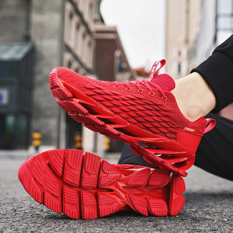 

2019 Men's Sneakers Fish Scale Knife Warrior Shoes Men Outdoor Breathable Mans Footwear Tenis Masculino Zapatillas Hombre