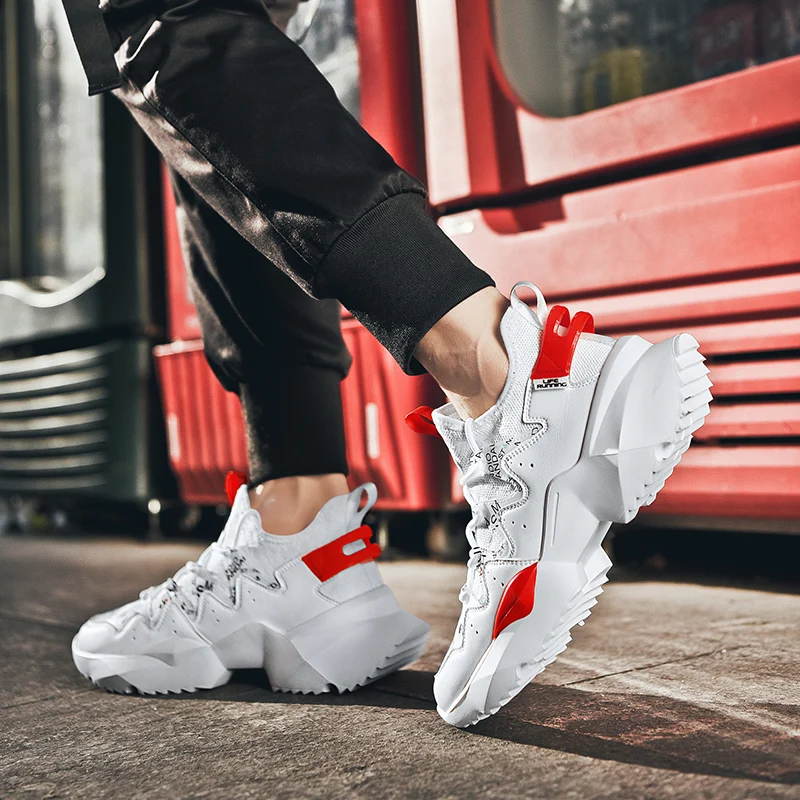 Sport Shoes Men Running Summer White Breathable Flying Knit Sneakers Jogging Walking Fashion Basket zapatillas hombre | Спорт и