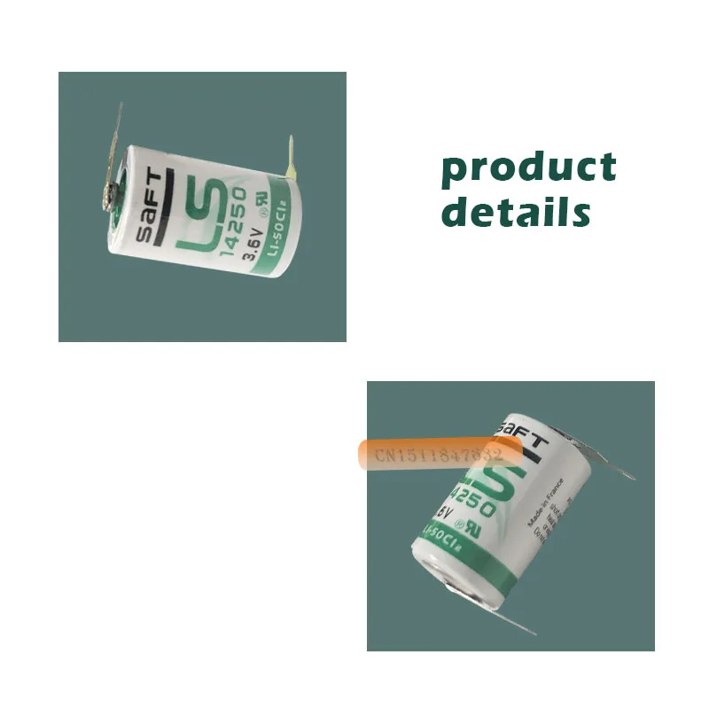 2 шт./Лот Новый оригинальный SAFT LS 14250 LS14250 1/2 AA 1/2AA 3 6 В 1250 мАч ПЛК литиевая батарея с