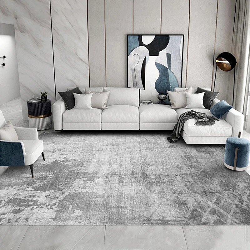 

Modern minimalist living room carpet tea table blanket premium gray ins wind Nordic light luxury sofa bedroom home mat