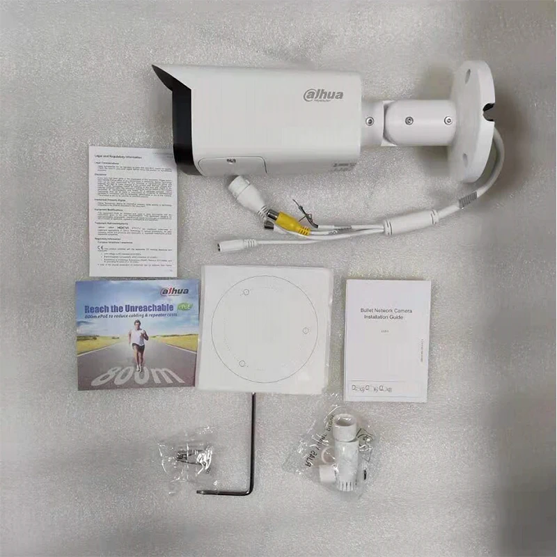 Dahua 8MP POE Starlight Camera IPC-HFW4831T-ASE IP67 IK10 IR80 WDR IR Mini Bullet Network Original English version | Безопасность и