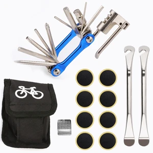 Bicycle Repair Tools Kit Multifunction Portable No Glue Tire Patch Repair tool for MTB Road Bike Practical Maintenance Tools