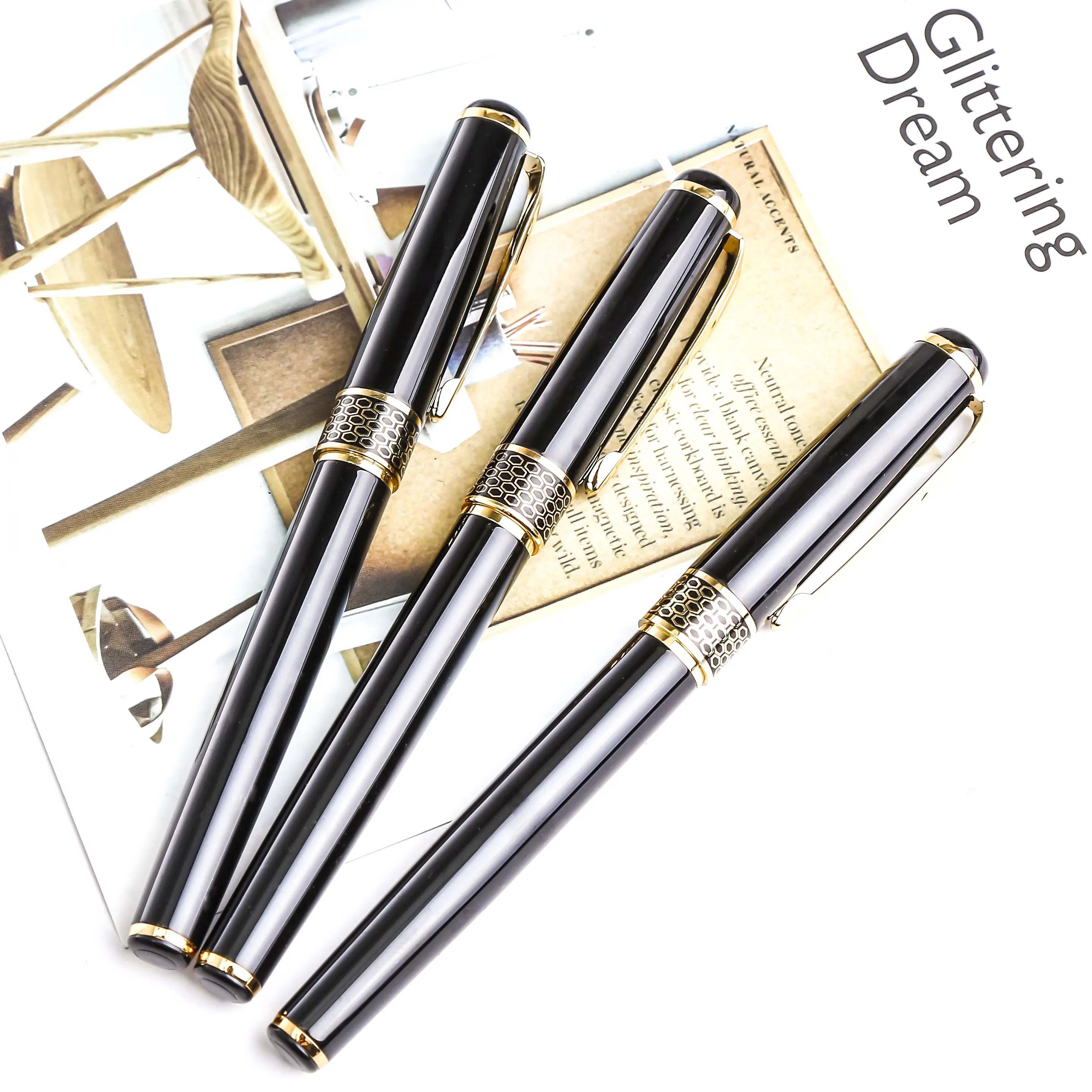 Новинка дерево на заказ гелевая чернильная ручка для школы аксессуар милый