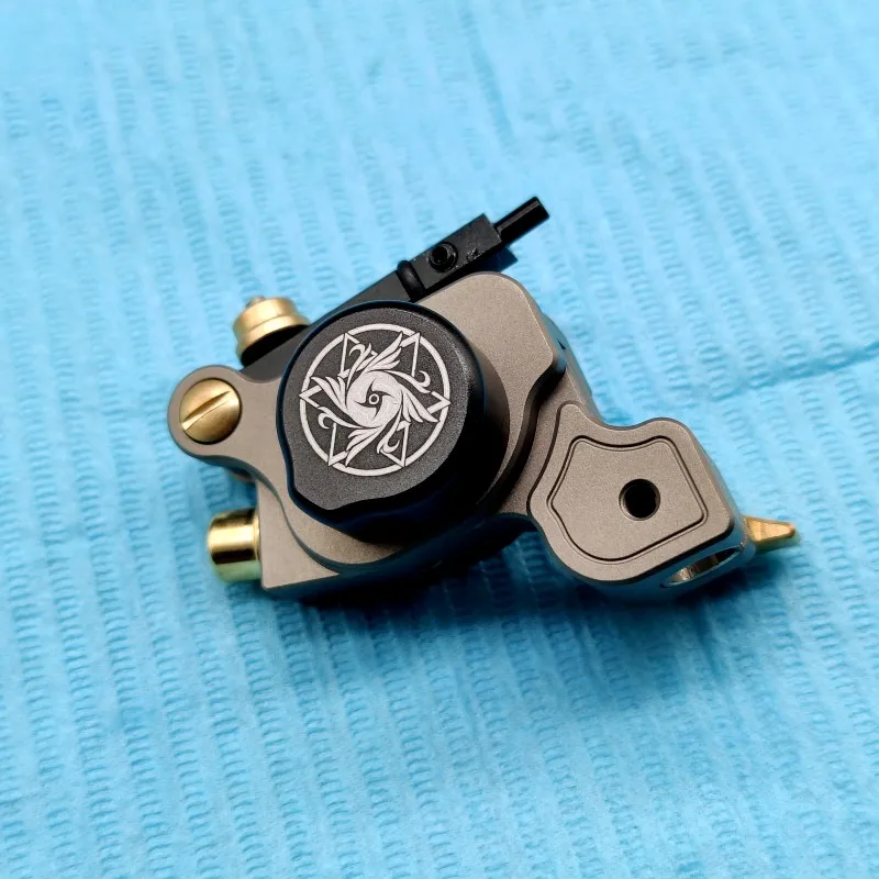 Custom Handmade Spring Coil Type Rotary Tattoo Machine Adjustable Armature Bar Powerful Motor | Красота и здоровье