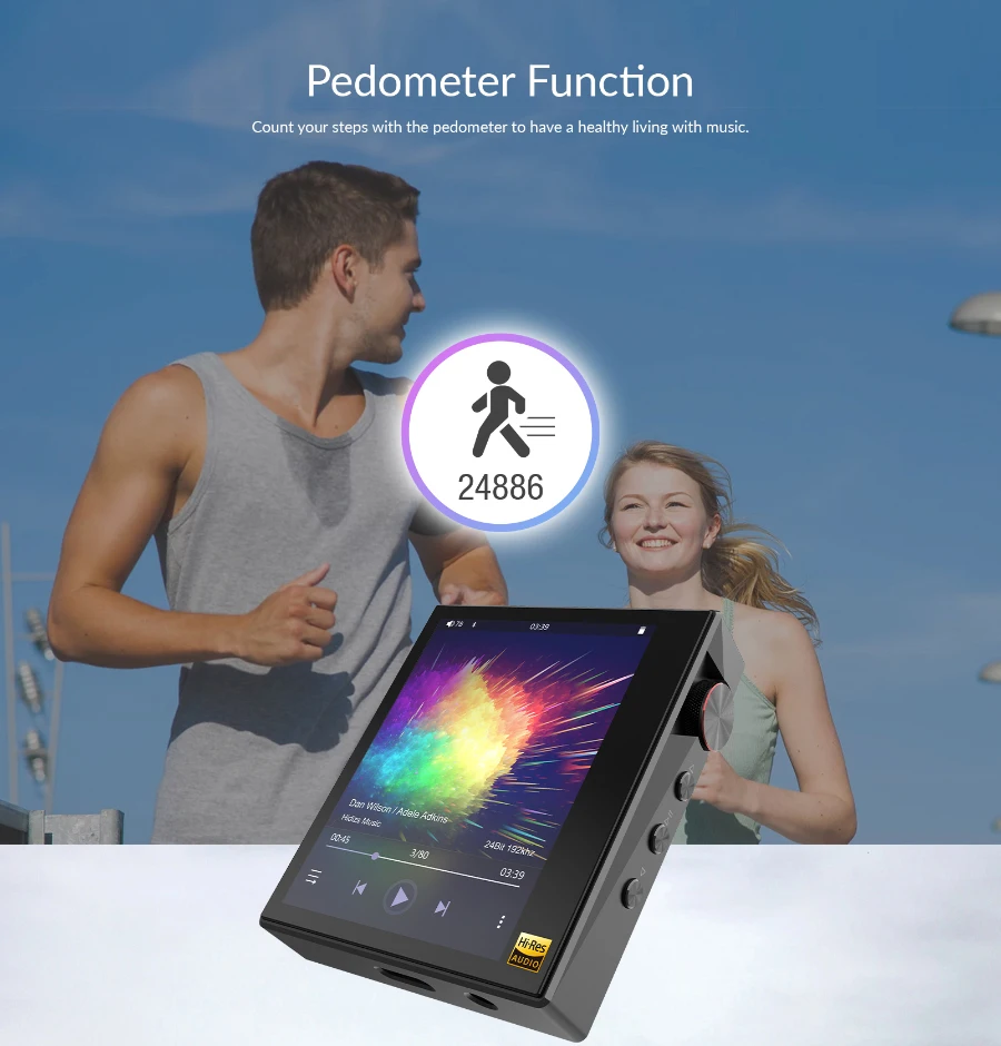 Ультрапортативный плеер Hidizs AP80 музыкальный mp3 с высоким разрешением ES9218P Bluetooth