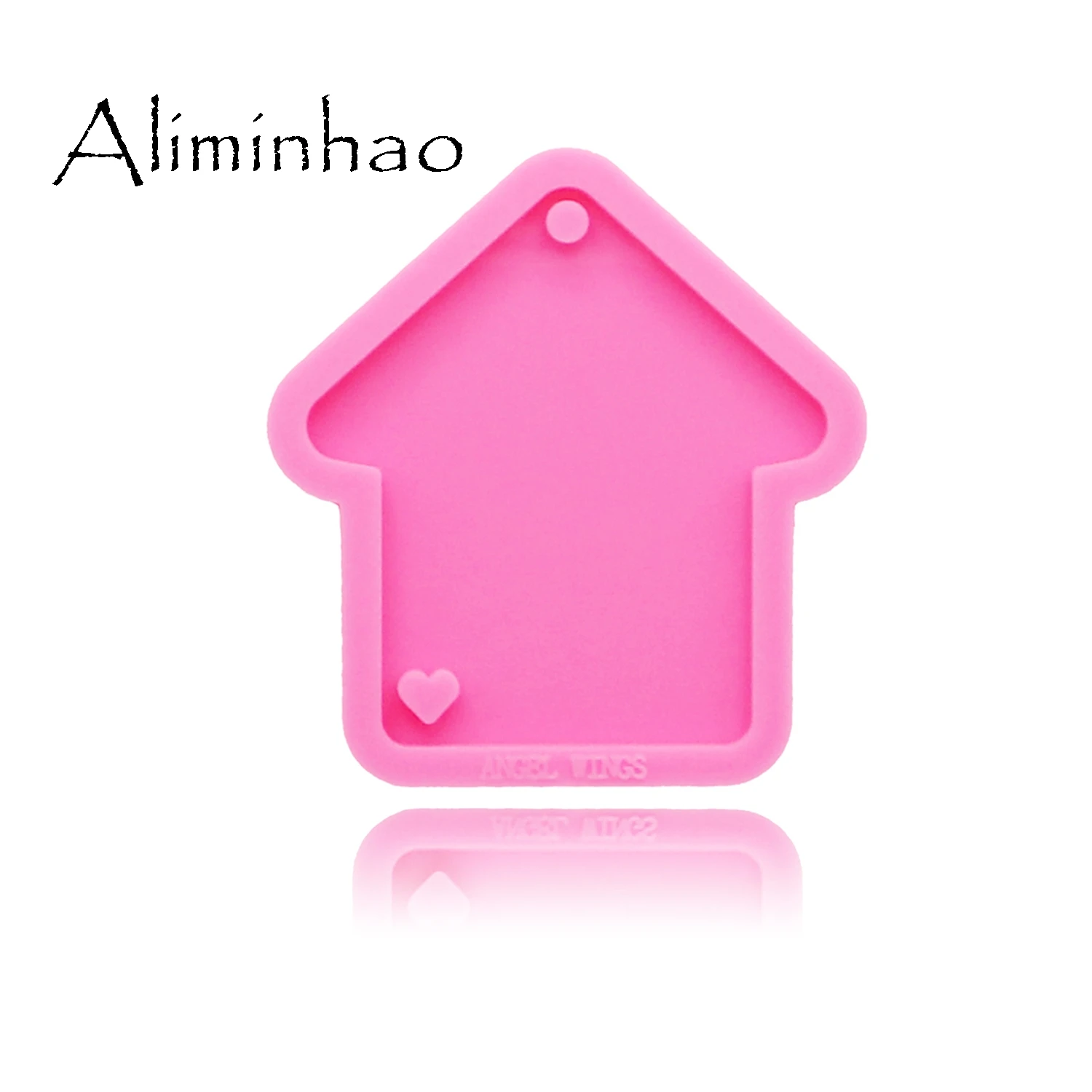 DY0175 Shiny Christmas house Silicone Molds DIY epoxy mould dog mom/baby silicon Resin Crafting molds keychains Mold | Дом и сад